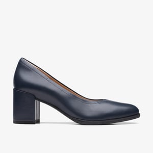 Freva55 Court Navy Leren Schoenen