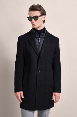 Bugatti Herren Mantel met giletflap