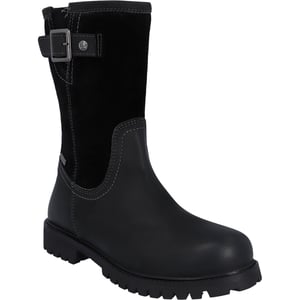 Hunter Canna Enkelboot Leer Dames Zwarte Laarzen