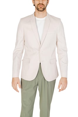 Beige Blazer Casual Stijl