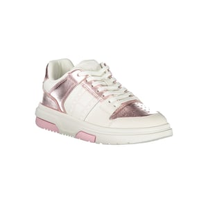 Metallic Laag Top Sneakers Roségoud Stijl