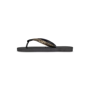 Python Bronze Flip Flop Zwart