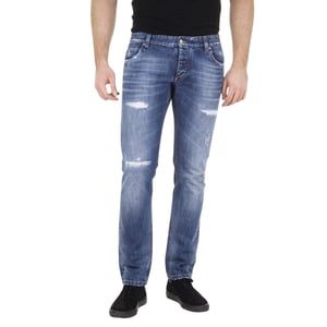 Dolce &amp; Gabbana Blauwe Gescheurde Jeans