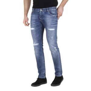Dolce &amp; Gabbana Blauwe Gescheurde Jeans