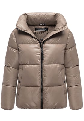 Marikoo dames winterjas Hazalee in puffer-stijl met glanzende look