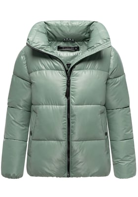 Marikoo dames winterjas Hazalee in puffer-stijl met glanzende look