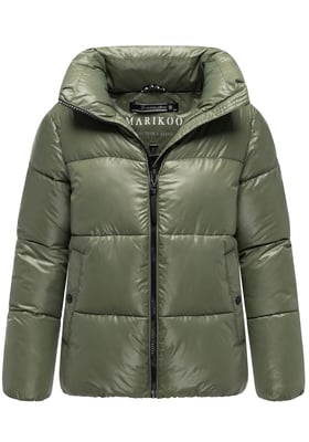 Marikoo dames winterjas Hazalee in puffer-stijl met glanzende look