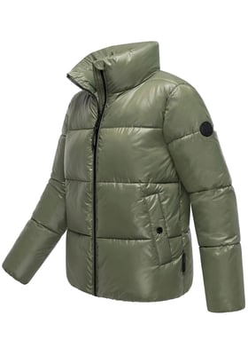 Marikoo dames winterjas Hazalee in puffer-stijl met glanzende look