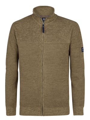 Petrol Industries - Heren Gebreid Vest Bristol - Bruin