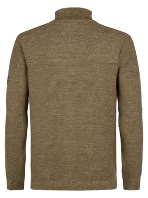 Petrol Industries - Heren Gebreid Vest Bristol - Bruin