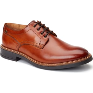 Base London Durham Leren Heren Veterschoenen in Verbrand Tan