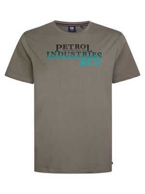 Petrol Industries - Heren Plus Size Artwork T-shirt Rockport - Groen