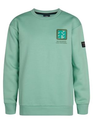 Petrol Industries - Jongens Backprint Sweater Pocono - Blauw