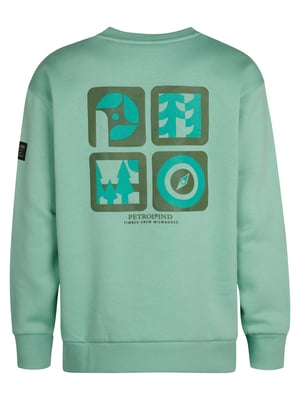 Petrol Industries - Jongens Backprint Sweater Pocono - Blauw