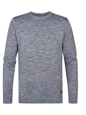 Petrol Industries - Heren Gemêleerde Trui Dover - Blauw