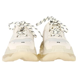 Balenciaga Triple S Helderzolen Sneakers in Crème Polyester