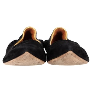 Lanvin Puntige Ballerina's in Zwart Suède
