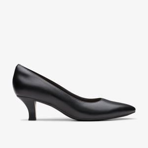 Kepley Wijn Zwarte Lederen Schoenen