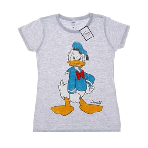 Disney Dames/Dames Donald Duck Boos Katoenen T-Shirt (Heide Grijs)