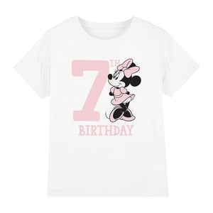 Disney Kinderen/Kinderen Minnie Mouse 7e Verjaardag T-Shirt (Wit)