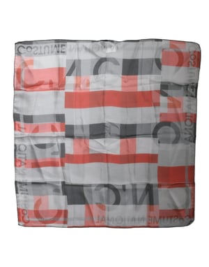 Zijden Sjaal met Geometrische Print