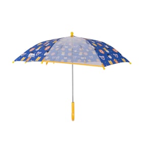 Trespass Kinder/Kinder Drizzle Stokparaplu met dierenprint (Blauw/Geel/Multikleurig)