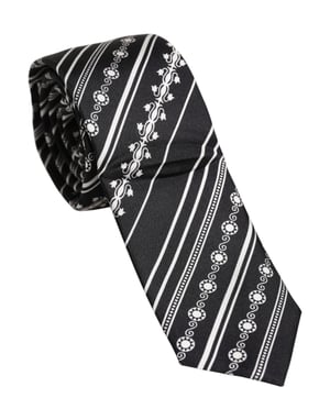Zijde Stropdas Geometrisch Patroon
