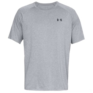 Under Armour Heren-Tech T-Shirt (Licht staal Heather/Zwart)