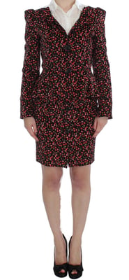 Bloemenprint Mini-jurk Met Kraag Lange Mouwen
