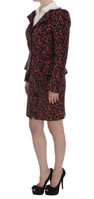 Bloemenprint Mini-jurk Met Kraag Lange Mouwen