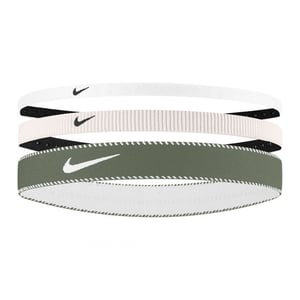 Nike Mixed Flex Classic Hoofdband (Set van 3) (Zacht Roze/Grijs/Wit)