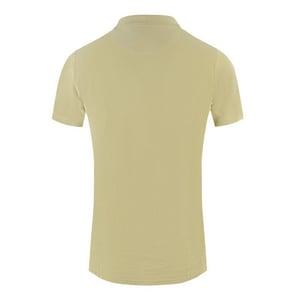 Aquascutum Heren Polo met Gekarteld Logo (Geel)