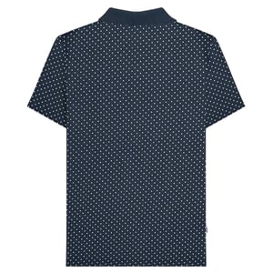 Lambretta Heren Polka Dot Big & Tall Polo Shirt (Marineblauw)