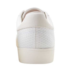 Fred Perry Heren Laurier Krans Logo Leren Trainers (Wit)