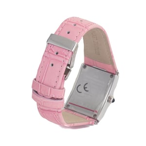 7017l02sac Roze Leren Horloge met Band