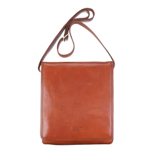 Vintage leren schoudertas in bruin leer, crossbody tas voor op reis - Ranger