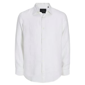 Jack And Jones Heren Linnen Shirt (Helder Wit)