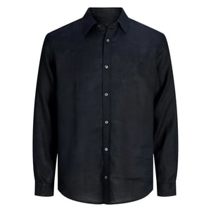 Jack And Jones Heren Linnen Overhemd (Zwart)