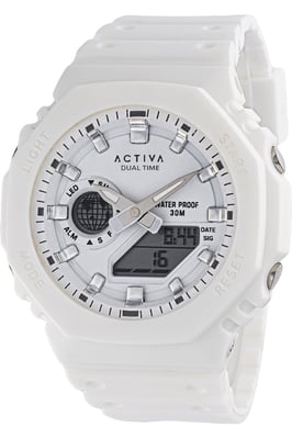 Activa x Invicta Digital ACW423-001 Heren Horloge - Quartz Uurwerk - Plastic met rode Wijzerplaat - 45mm