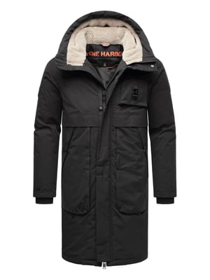 Stone Harbour heren outdoorjas Cyriaan met teddyvoering in capuchon en winddicht design