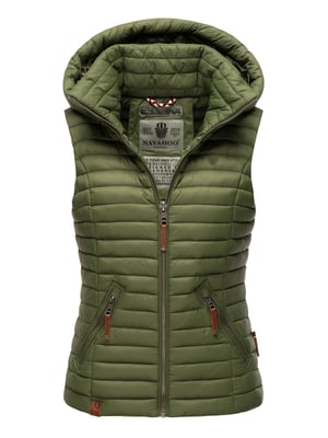 Navahoo Dames Gewatteerde Bodywarmer Shadaa – Lichte Weste met Afneembare Capuchon