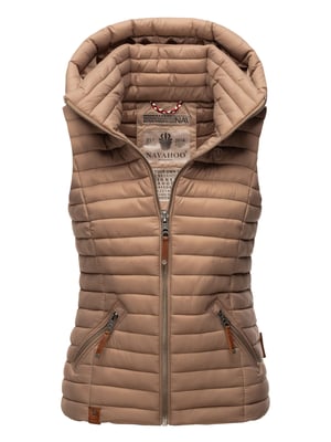 Navahoo Dames Gewatteerde Bodywarmer Shadaa – Lichte Weste met Afneembare Capuchon