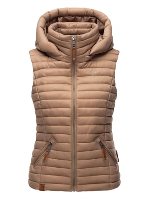 Navahoo Dames Gewatteerde Bodywarmer Shadaa – Lichte Weste met Afneembare Capuchon