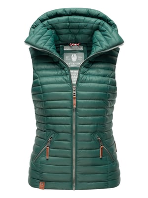 Navahoo Dames Gewatteerde Bodywarmer Shadaa – Lichte Weste met Afneembare Capuchon