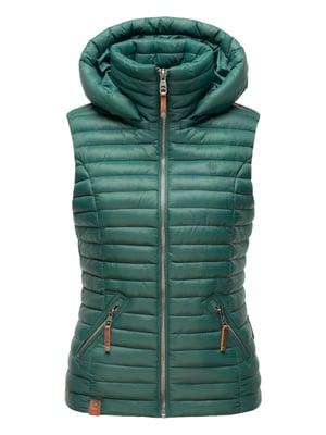Navahoo Dames Gewatteerde Bodywarmer Shadaa – Lichte Weste met Afneembare Capuchon