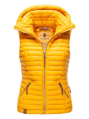 Navahoo Dames Gewatteerde Bodywarmer Shadaa – Lichte Weste met Afneembare Capuchon