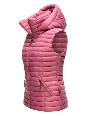 Navahoo Dames Gewatteerde Bodywarmer Shadaa – Lichte Weste met Afneembare Capuchon