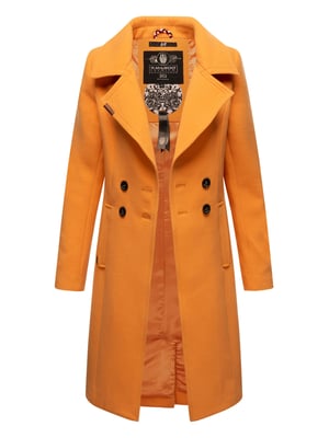 Navahoo Dames Trenchcoat Wooly – Premium Wintermantel met Elegante Pasvorm