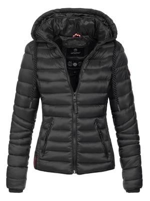 Navahoo Dames Gewatteerde Jas Lulana – Licht, Trendy & Afneembare Capuchon