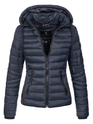 Navahoo Dames Gewatteerde Jas Lulana – Licht, Trendy & Afneembare Capuchon